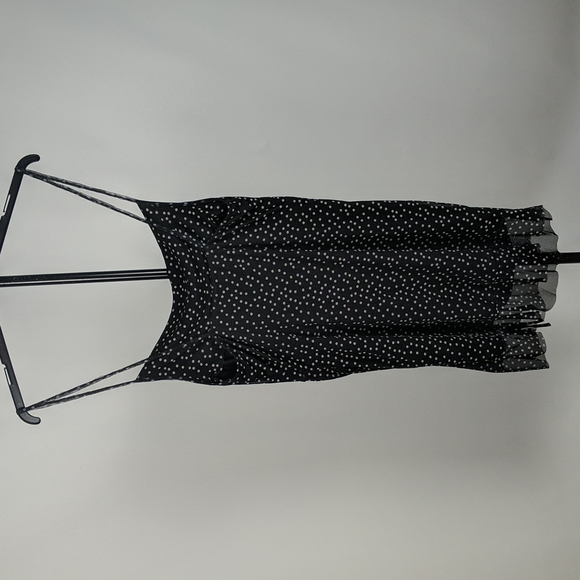 PrettyLittleThing Dress Size 20 Black Purple Polka Dots Sleeveless Bodycon NEW - Picture 5 of 8